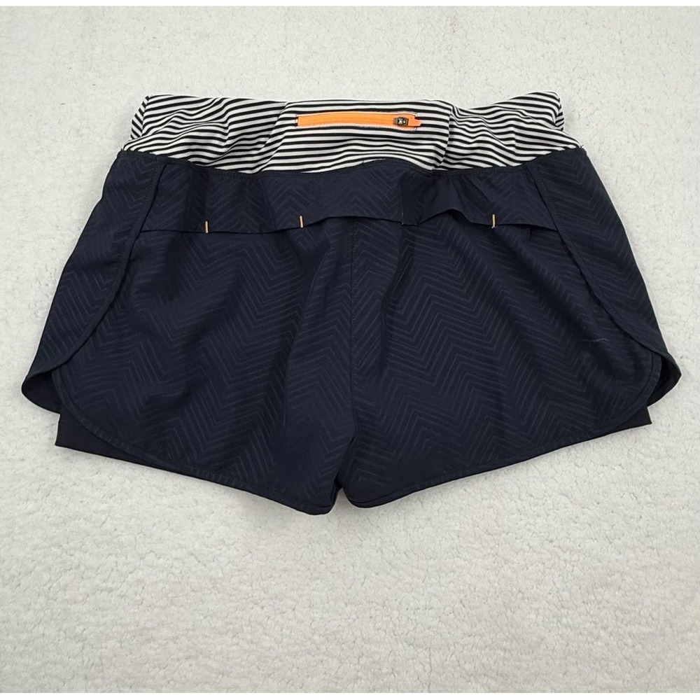 MPG Bue Chevron‎ Pattern Striped Waistband Athletic WomenShorts Size US Large - Picture 3 of 7